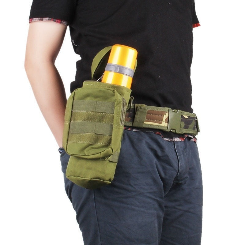 Military Tactical Water Bottle Pouch with Multifunction Camping Hiking Storage