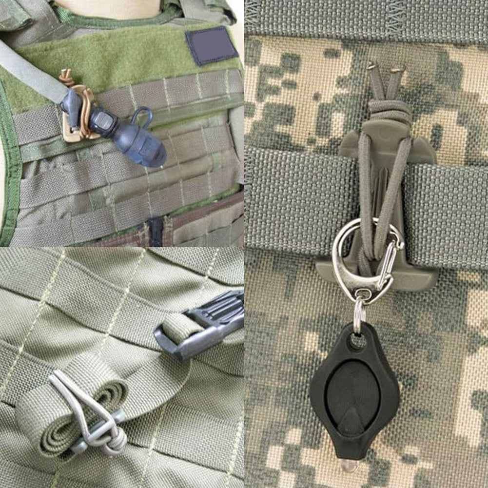 Molle Backpack Carabiner Clips for Outdoor Camping Survival Gear Attachment