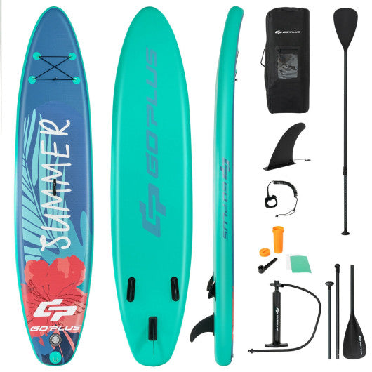 10 Feet Inflatable Stand Up Paddle Board with Paddle and Backpack