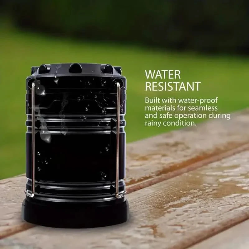 Two-Piece Super Bright LED Camping Lantern Emergency Portable Collapsible Flashlight