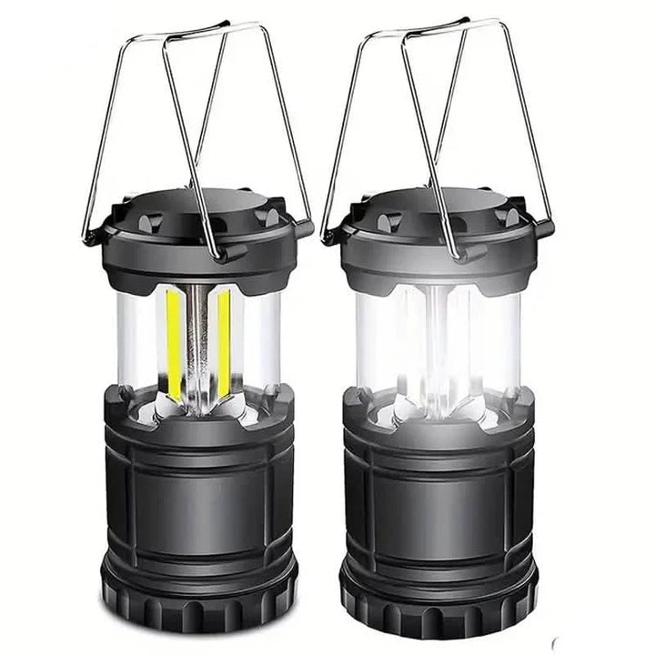 Two-Piece Super Bright LED Camping Lantern Emergency Portable Collapsible Flashlight