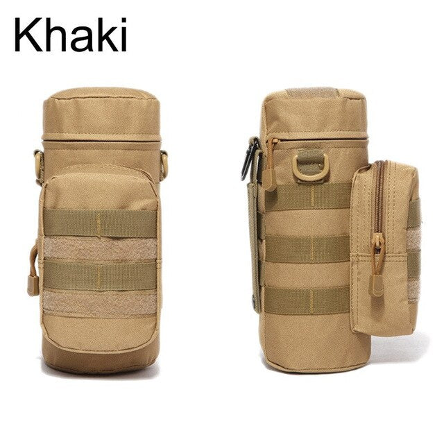 Military Tactical Water Bottle Pouch with Multifunction Camping Hiking Storage