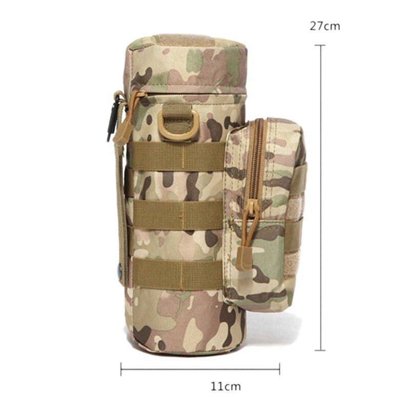 Military Tactical Water Bottle Pouch with Multifunction Camping Hiking Storage
