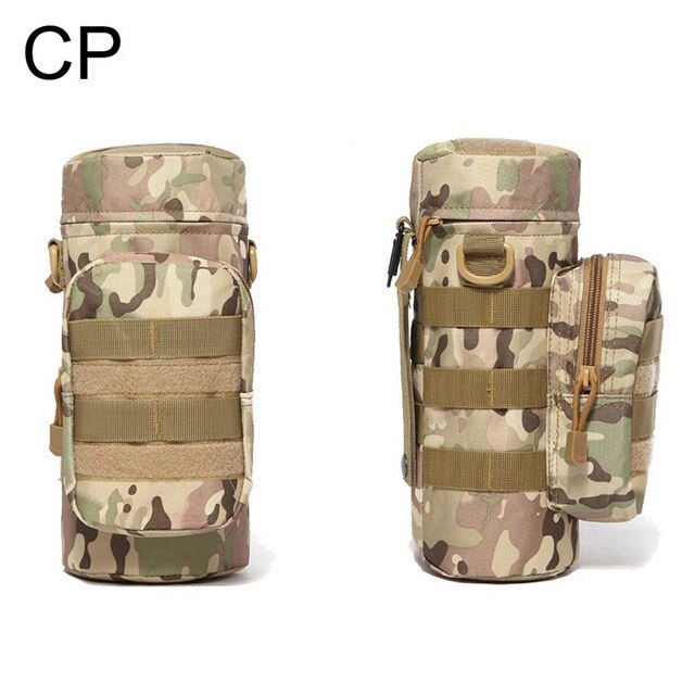 Military Tactical Water Bottle Pouch with Multifunction Camping Hiking Storage