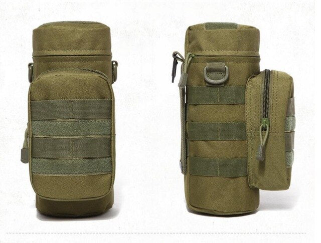 Military Tactical Water Bottle Pouch with Multifunction Camping Hiking Storage