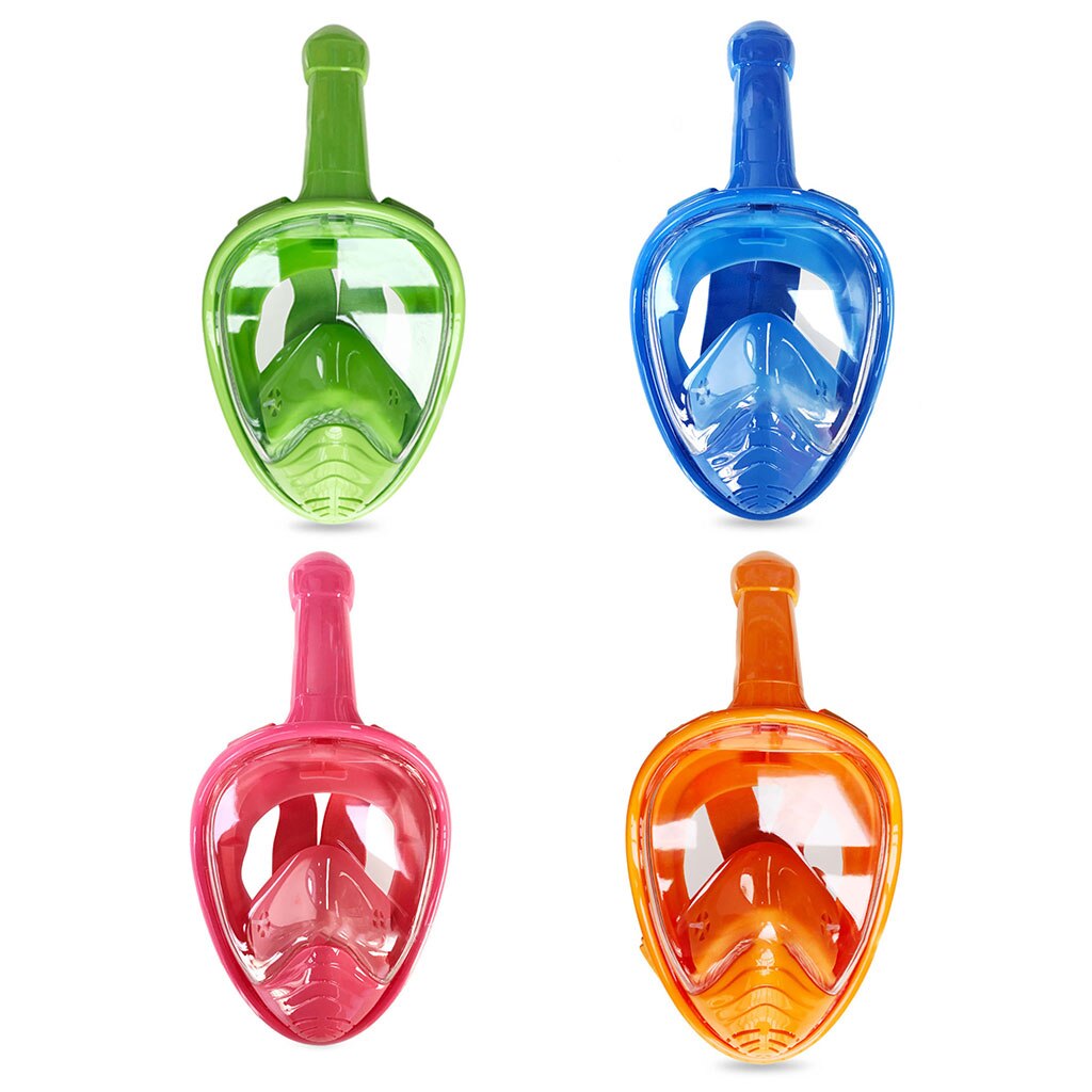 Kids Full Face Snorkeling Mask with Panoramic Anti-Fog Diving View