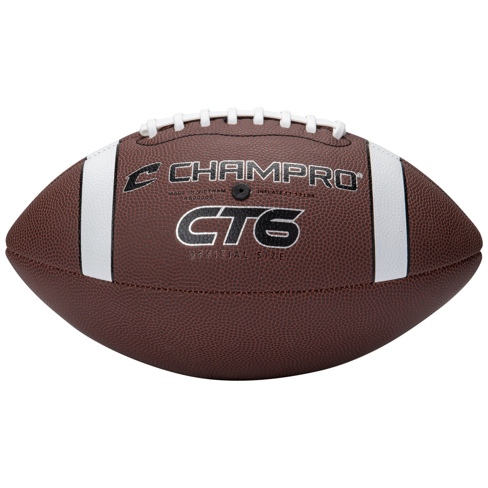 CT6 600 Composite Football Enhanced Grip Durable Practice Youth Ball