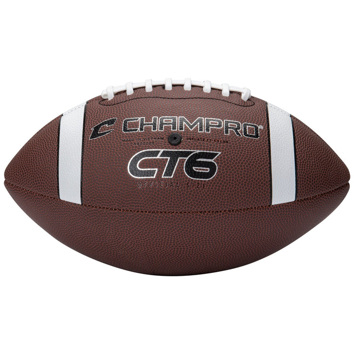 CT6 600 Composite Football Enhanced Grip Durable Practice Youth Ball