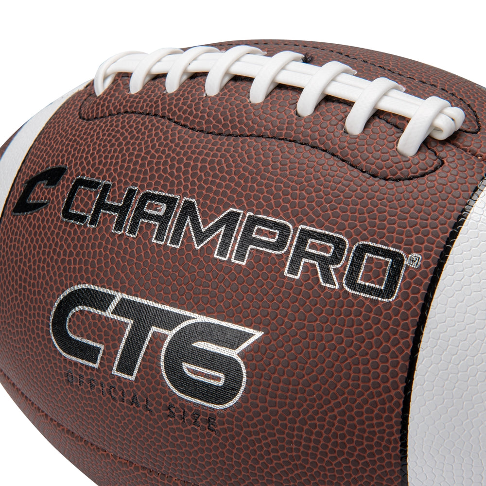 CT6 600 Composite Football Enhanced Grip Durable Practice Youth Ball