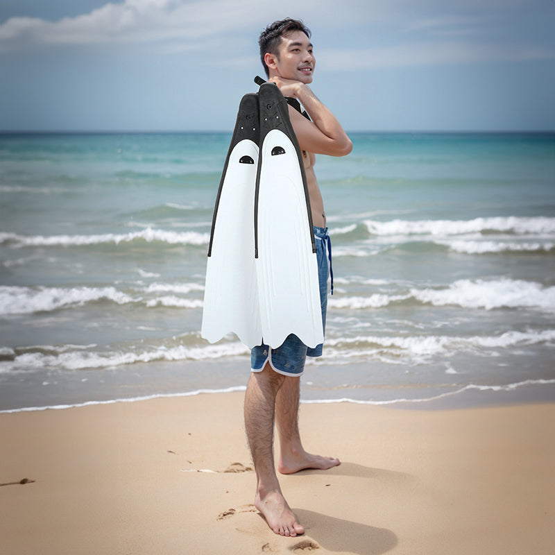 Professional Freediving Long Fins for Spearfishing Snorkeling with Anti-Skid Design
