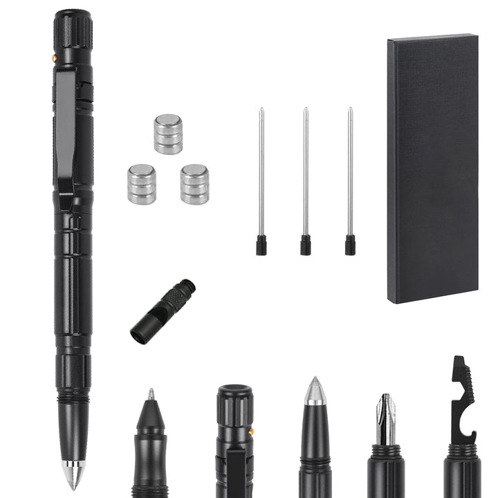 11 In 1 Tactical Survival Pen Set with Emergency Multi-Tool Features