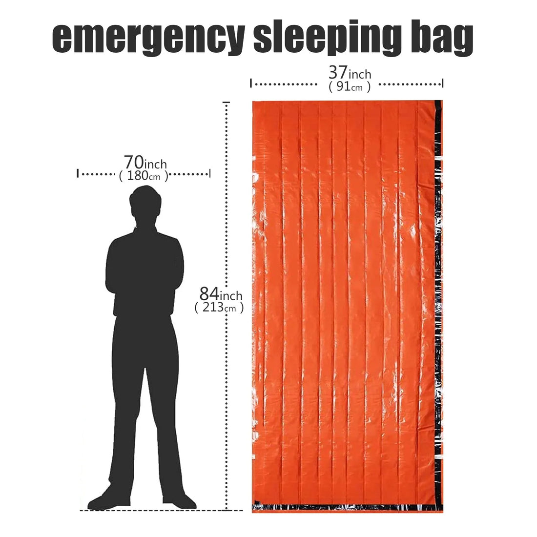 Portable Waterproof Emergency Survival Sleeping Bag with Thermal Rescue Protection