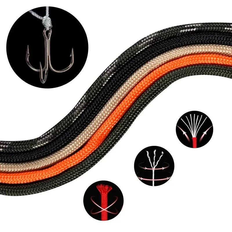 7-Core 550 Paracord Rope for Camping Hiking and Survival Outdoor Activities