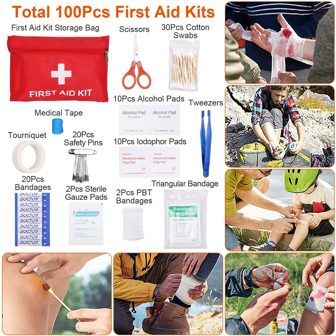 125Pcs Survival Kit with Tactical Emergency Gear for Outdoor Adventures