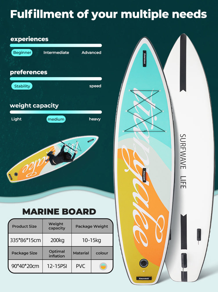 11' All-Around Pro Stand Up Paddle Board for Giant Wave Adventures