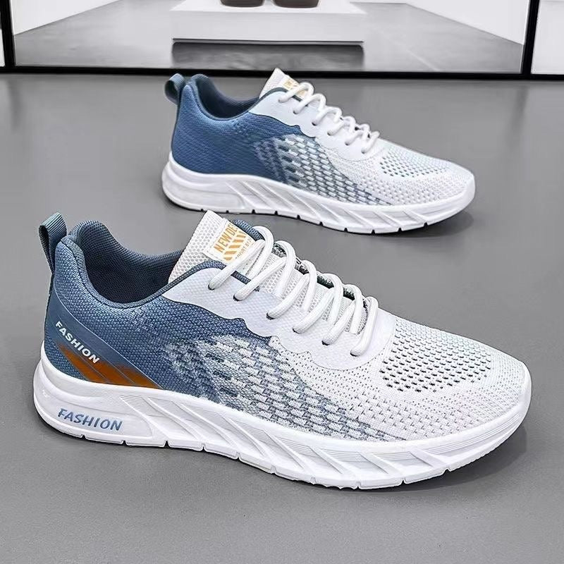 Men’s Breathable Mesh Running Shoes for Summer Sports and Casual Wear