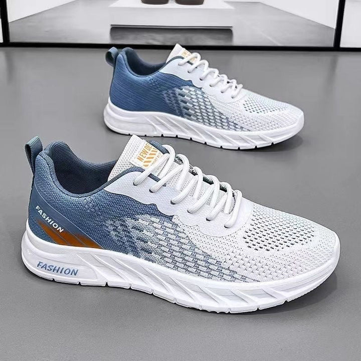 Men’s Breathable Mesh Running Shoes for Summer Sports and Casual Wear