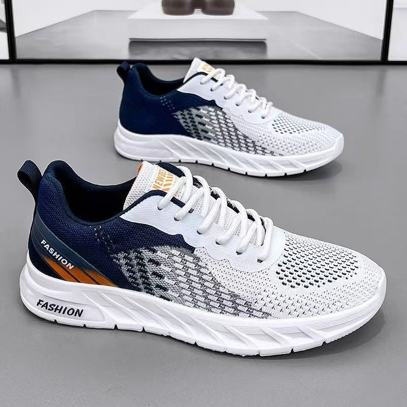Men’s Breathable Mesh Running Shoes for Summer Sports and Casual Wear