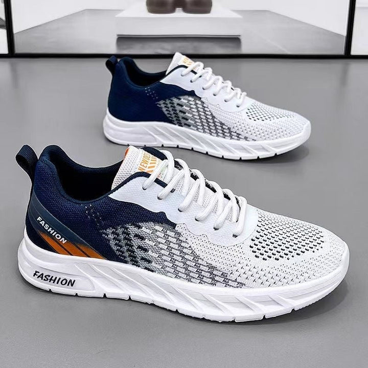 Men’s Breathable Mesh Running Shoes for Summer Sports and Casual Wear