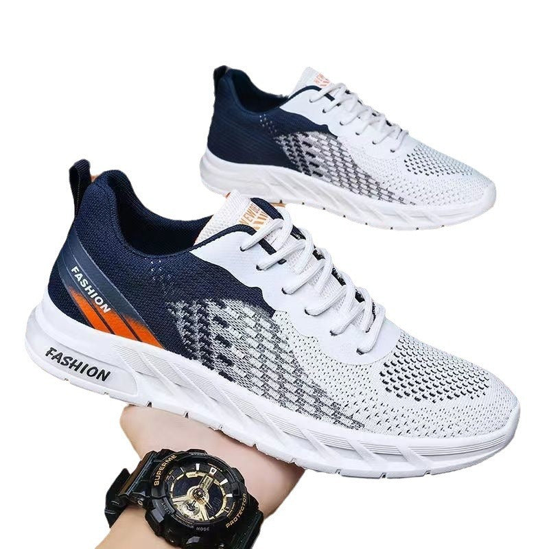 Men’s Breathable Mesh Running Shoes for Summer Sports and Casual Wear