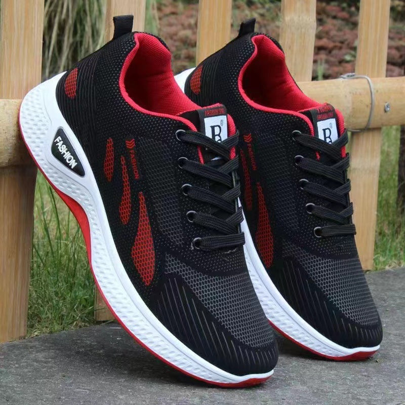 Men’s Waterproof Anti-Slip Mesh Running Shoes for Casual Sports and Comfort