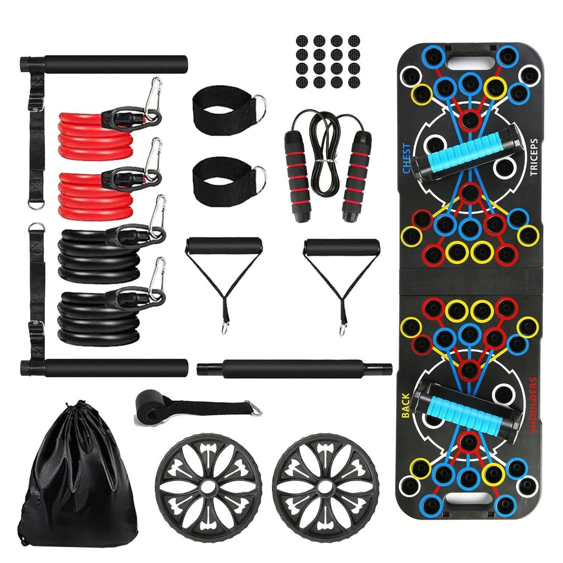 Multifunctional Push Up Board with Fitness Accessories for Strength Training