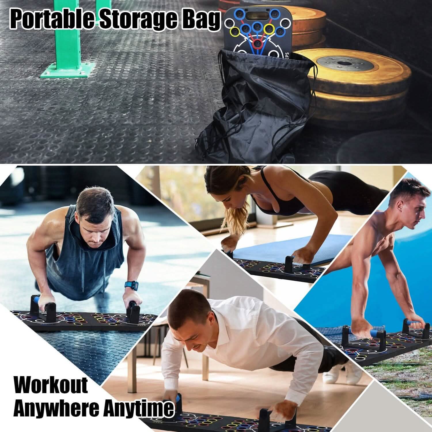 Multifunctional Push Up Board with Fitness Accessories for Strength Training