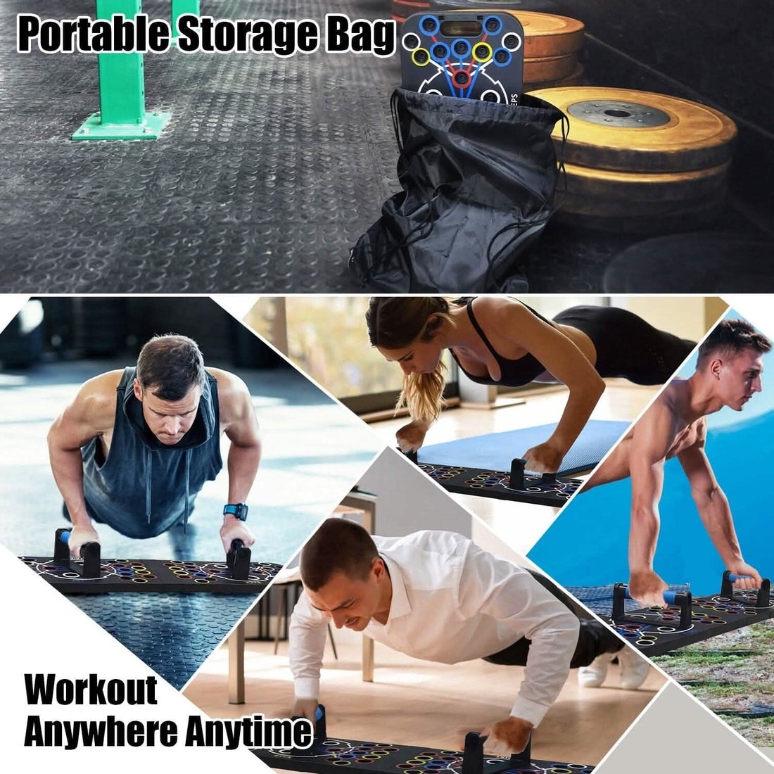 Multifunctional Push Up Board with Fitness Accessories for Strength Training