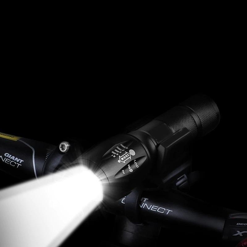 Waterproof Rechargeable LED Flashlight with Zoomable Modes for Outdoor Camping