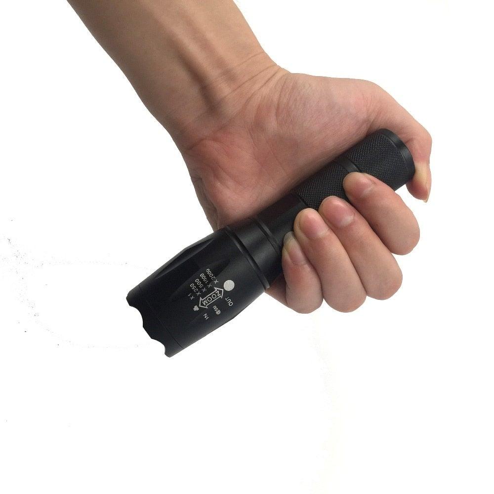 Waterproof Rechargeable LED Flashlight with Zoomable Modes for Outdoor Camping