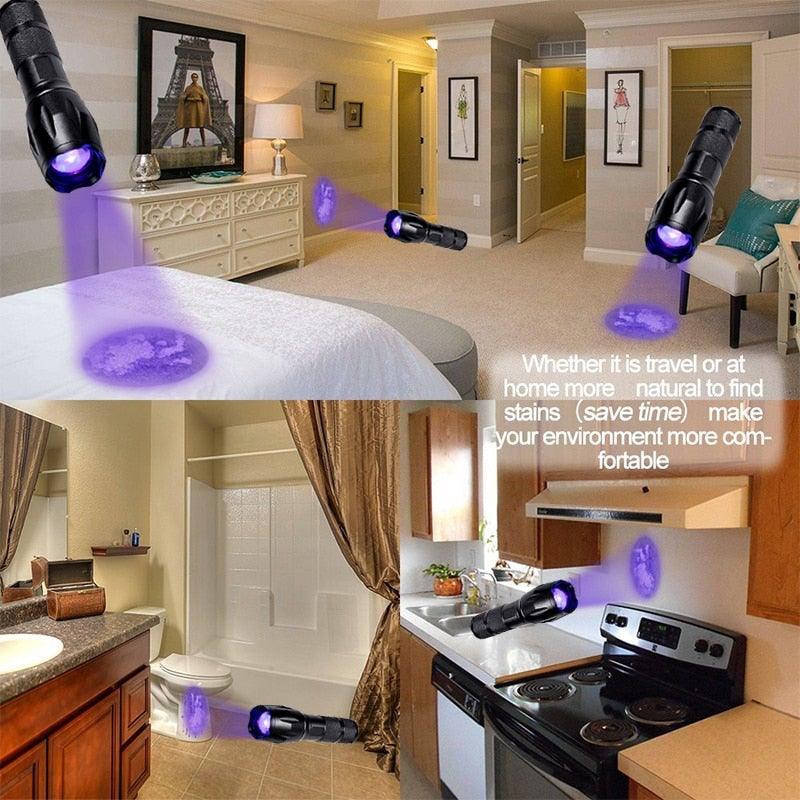 Waterproof Rechargeable LED Flashlight with Zoomable Modes for Outdoor Camping