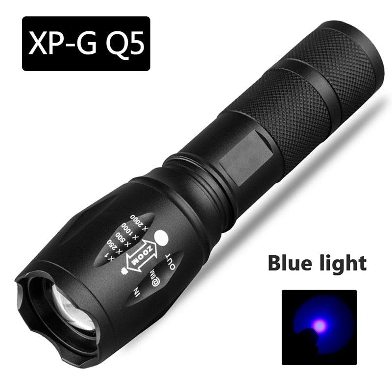 Waterproof Rechargeable LED Flashlight with Zoomable Modes for Outdoor Camping