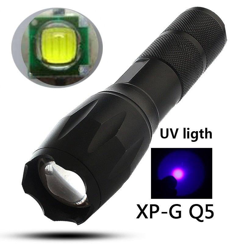 Waterproof Rechargeable LED Flashlight with Zoomable Modes for Outdoor Camping