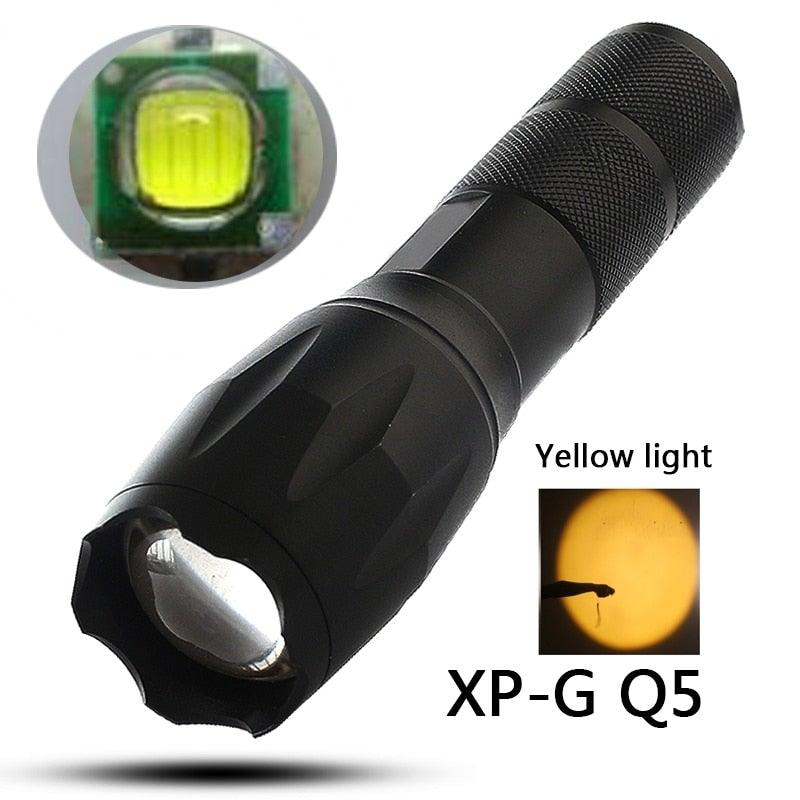 Waterproof Rechargeable LED Flashlight with Zoomable Modes for Outdoor Camping