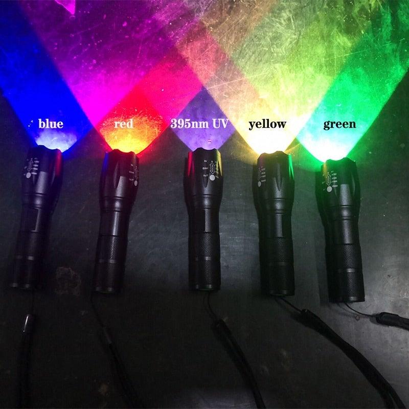 Waterproof Rechargeable LED Flashlight with Zoomable Modes for Outdoor Camping