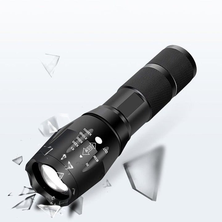 Waterproof Rechargeable LED Flashlight with Zoomable Modes for Outdoor Camping