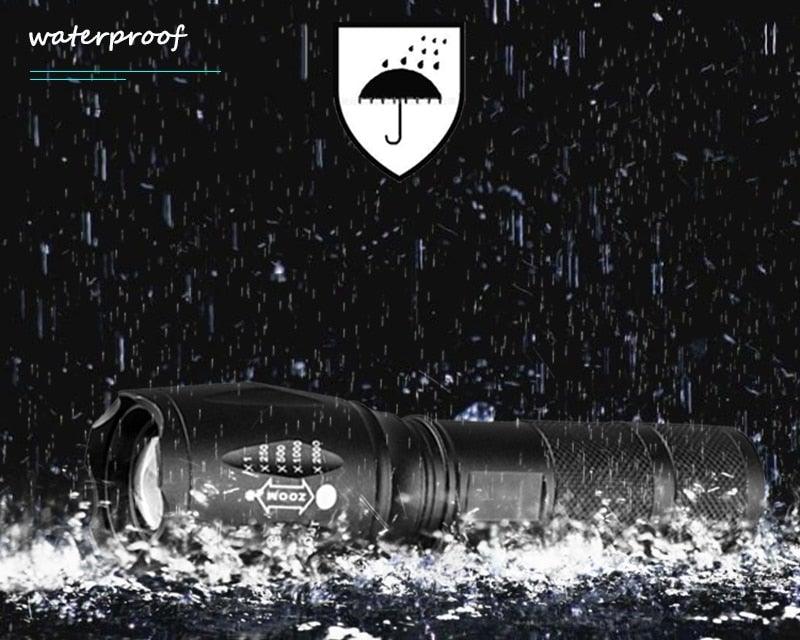 Waterproof Rechargeable LED Flashlight with Zoomable Modes for Outdoor Camping