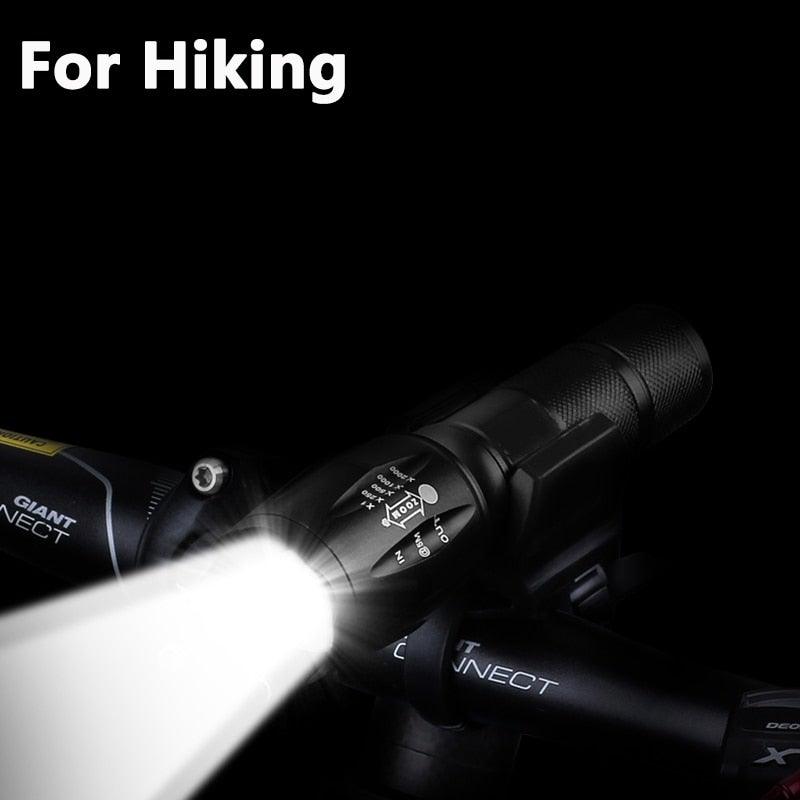 Waterproof Rechargeable LED Flashlight with Zoomable Modes for Outdoor Camping